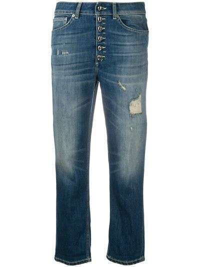 Dondup укороченные джинсы Koons с эффектом потертости