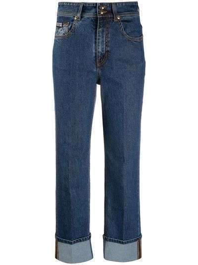 Versace Jeans Couture джинсы с завышенной талией и поворотами