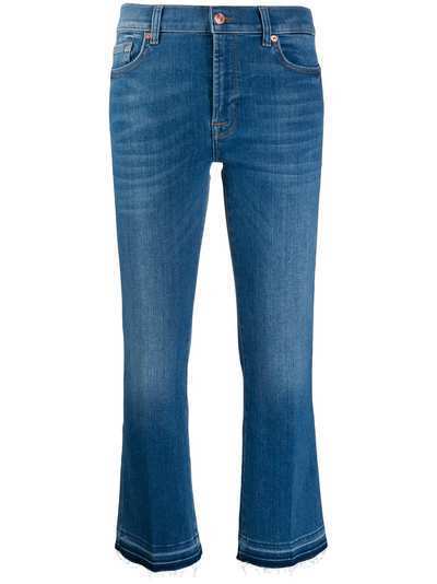 7 For All Mankind укороченные джинсы средней посадки