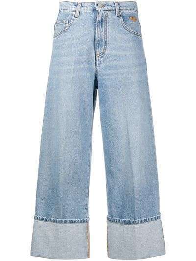 MSGM укороченные джинсы с завышенной талией