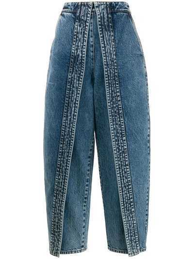 Stella McCartney широкие джинсы со вставками