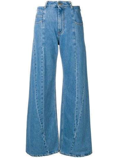 Maison Margiela широкие джинсы со вставками