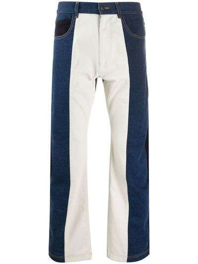 GR-Uniforma широкие джинсы в стиле колор-блок
