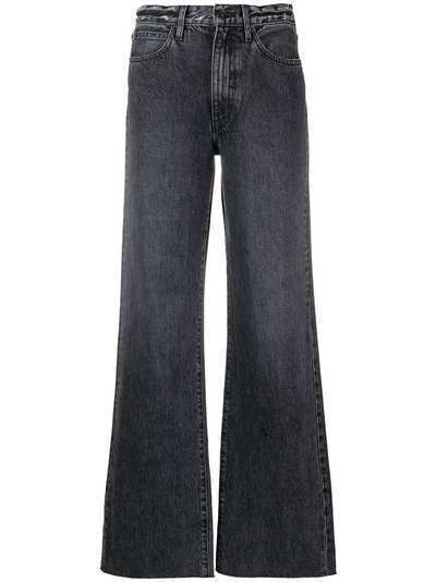 Slvrlake широкие джинсы с необработанными краями