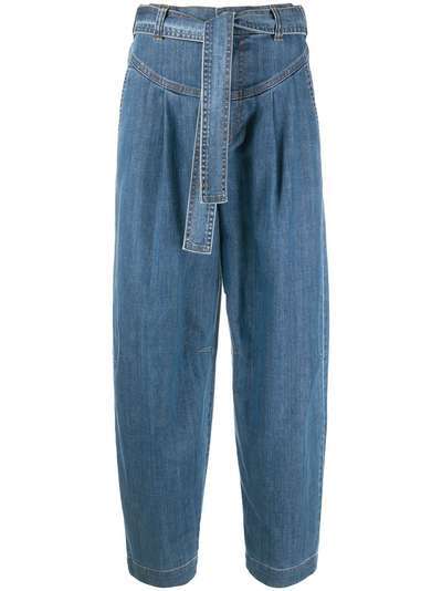 See by Chloé широкие джинсы с поясом