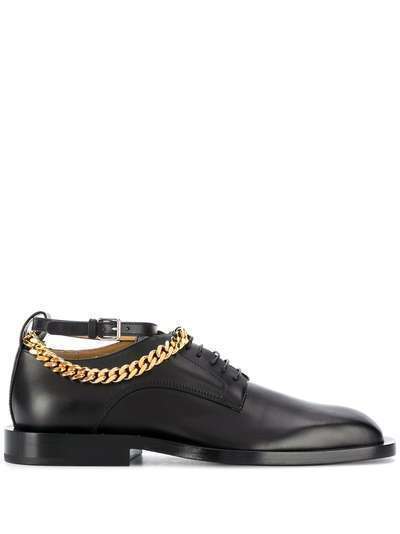 Jil Sander туфли на шнуровке с браслетом на щиколотке