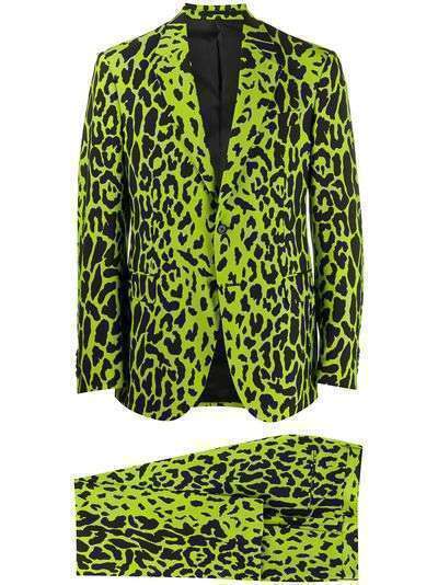 Versace костюм с леопардовым принтом