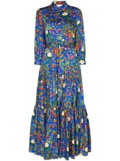 Borgo De Nor платье-рубашка Clarissa с цветочным принтом