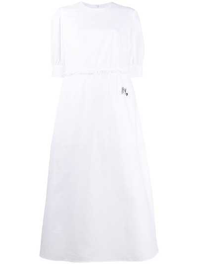 MM6 Maison Margiela расклешенное платье с короткими рукавами