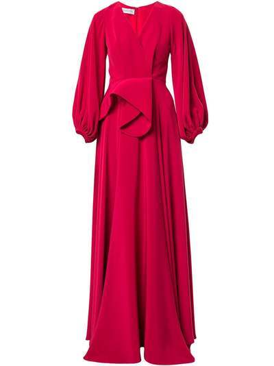 Azzi & Osta вечернее платье с V-образным вырезом и драпировкой
