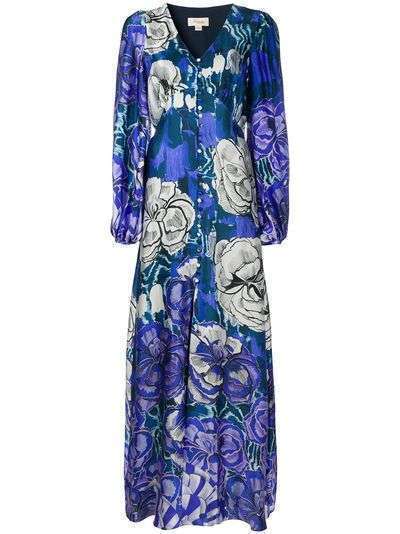 Temperley London платье макси с цветочным принтом
