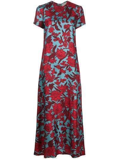 La Doublej расклешенное платье с цветочным принтом