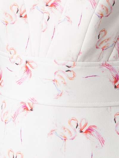 Olympiah flamingo print gown