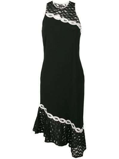 Jonathan Simkhai платье с вышивкой и спинкой-рейсер