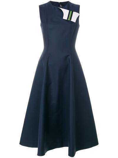Calvin Klein 205W39nyc расклешенное платье с контрастной панелью