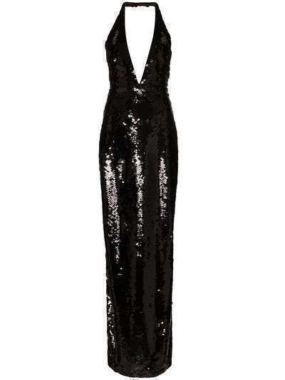 Tom Ford платье с V-образным вырезом и пайетками