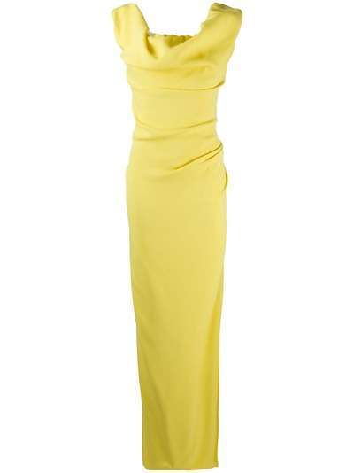 Vivienne Westwood длинное платье с воротником-хомутом