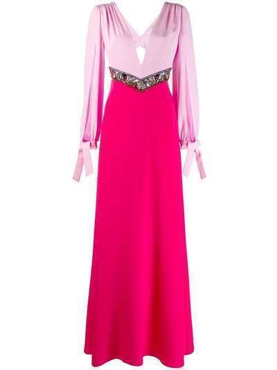 Emilio Pucci платье в стиле колор-блок с пайетками