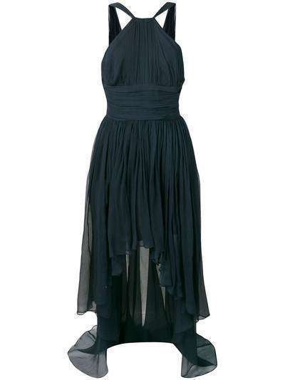 Stella McCartney платье с оборками и вырезом халтер