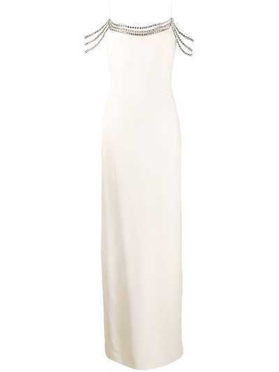 Stella McCartney декорированное длинное платье
