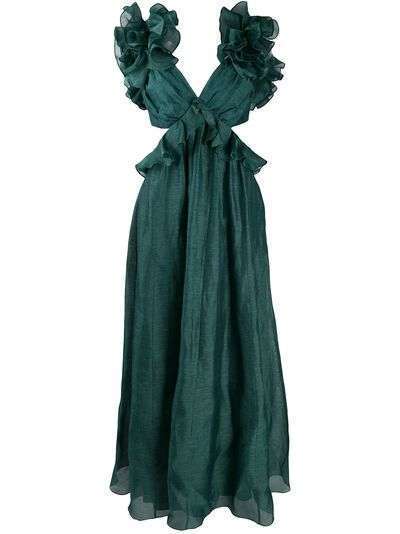 Zimmermann платье Ladybeetle с оборками