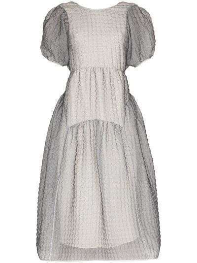 Cecilie Bahnsen платье миди Katrine из ткани клоке