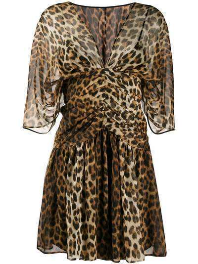 Nº21 платье с леопардовым принтом