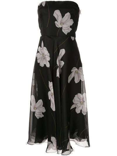 Ralph Lauren Collection вечернее платье с цветочным принтом