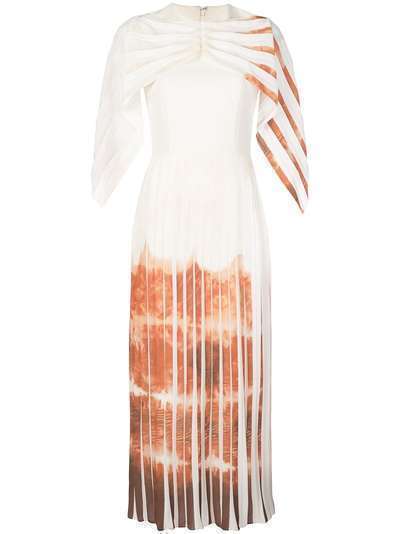 Christian Siriano платье с драпировкой и складками