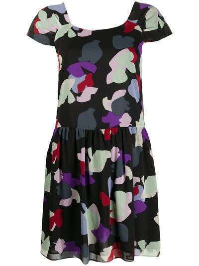 Emporio Armani платье мини с цветочным принтом