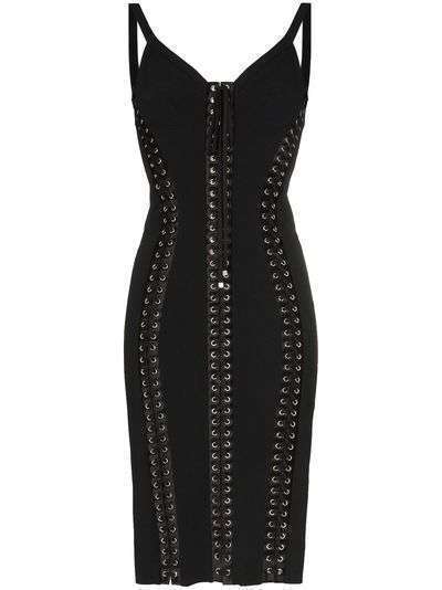 Dolce & Gabbana облегающее платье Cady со шнуровкой