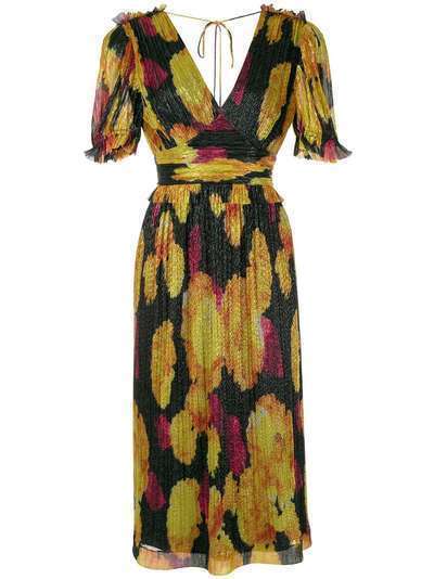 Rebecca Vallance платье миди Astoria с эффектом металлик