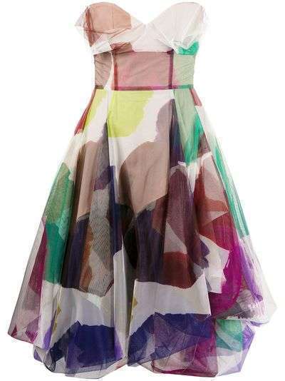 Vivienne Westwood платье миди с абстрактным принтом