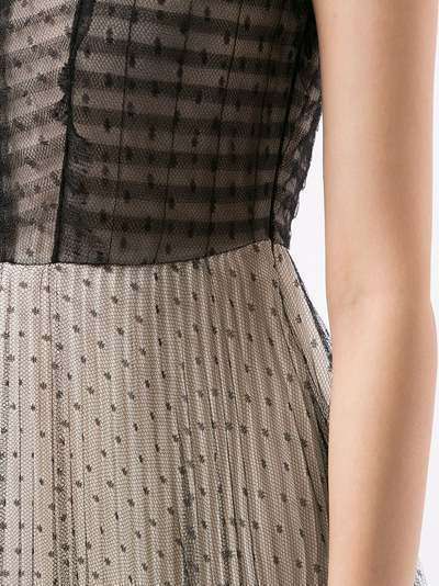 Giambattista Valli платье А-силуэта с сетчатым слоем