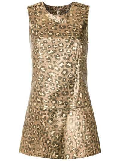 Andrea Bogosian платье мини Jaguar с эффектом металлик