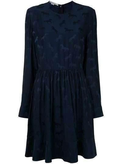 Stella McCartney платье мини с принтом и складками