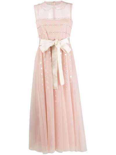 RedValentino платье с цветочным принтом