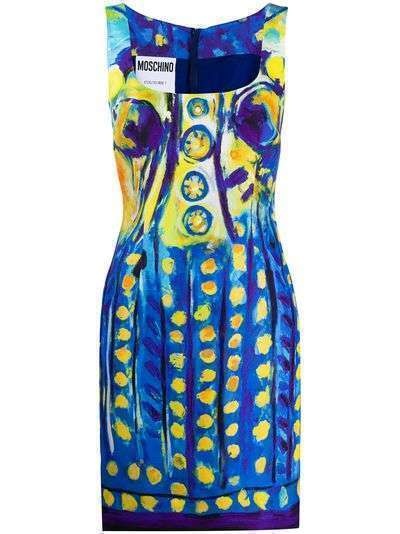 Moschino платье с эффектом разбрызганной краски