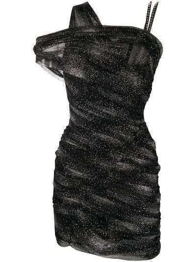 Philipp Plein платье асимметричного кроя с блестками