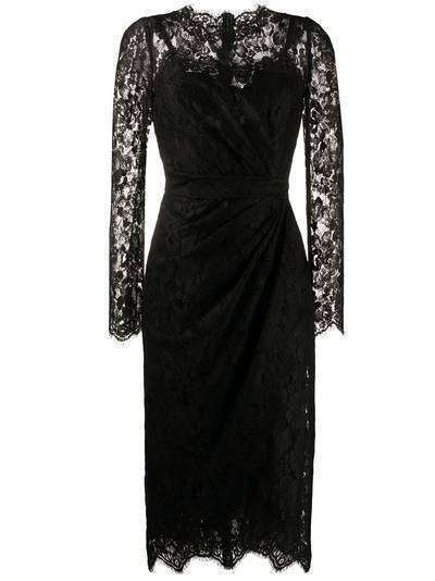 Dolce & Gabbana приталенное кружевное платье