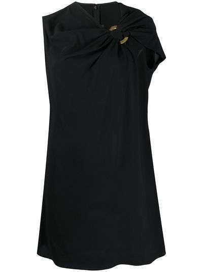Versace короткое платье с драпировкой