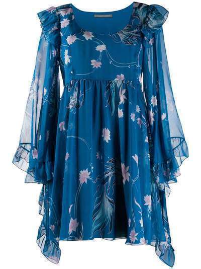 Alberta Ferretti платье мини Fantasia с цветочным принтом