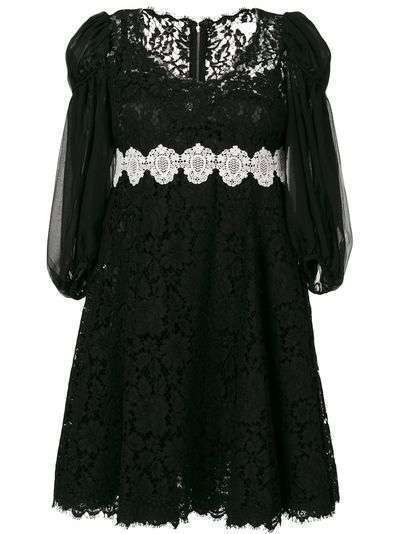 Dolce & Gabbana платье с вышивкой ришелье