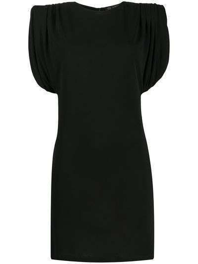 Versace приталенное платье мини со структурированными плечами