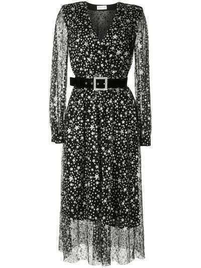Rebecca Vallance платье миди Notte с длинными рукавами