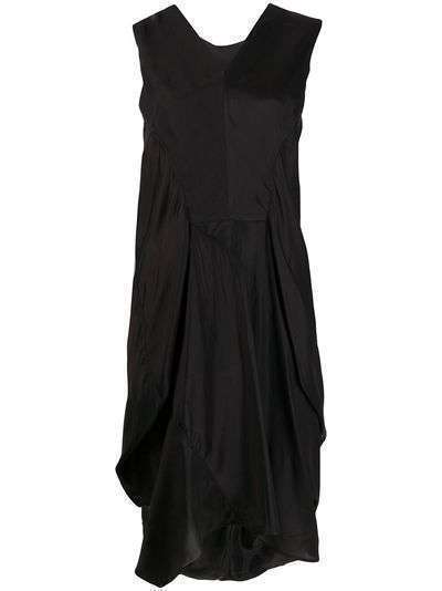 Rick Owens платье со сборками на спине