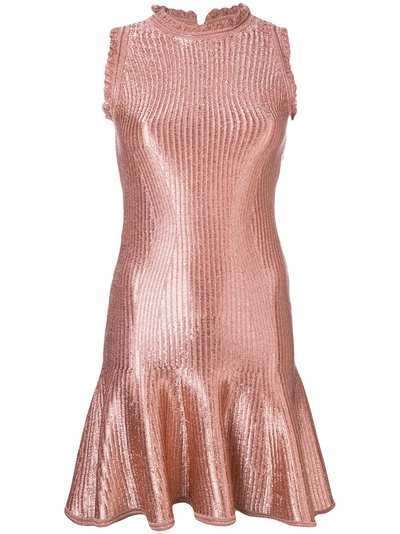 Alexander McQueen расклешенное платье мини