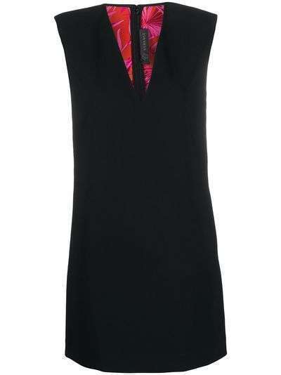 Versace платье мини со структурированными плечами