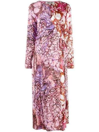 DVF Diane von Furstenberg платье с запахом и принтом