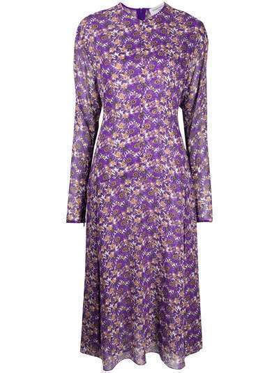 Victoria Beckham платье миди с цветочным принтом